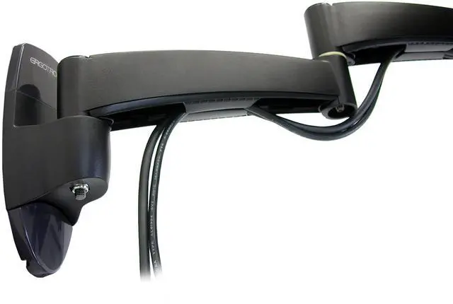 Alt view image 3 of 5 - Ergotron - 200 Series Combo Monitor Arm, VESA Wall Mount - for Monitors Up to 24 Inches, 6 to 18 lbs - Black