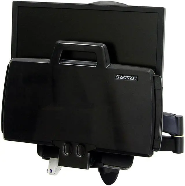 Alt view image 2 of 5 - Ergotron - 200 Series Combo Monitor Arm, VESA Wall Mount - for Monitors Up to 24 Inches, 6 to 18 lbs - Black