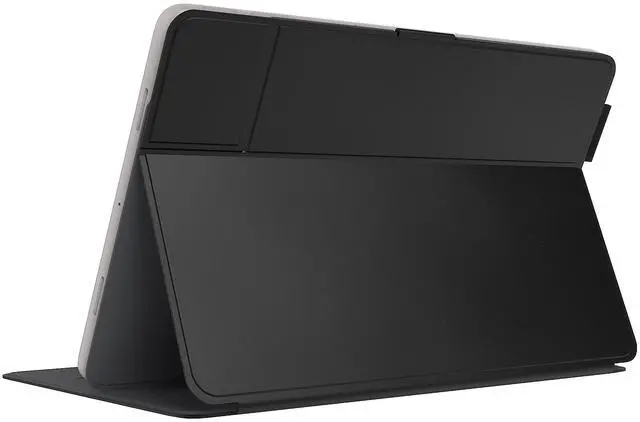 Alt view image 2 of 5 - Speck Google Pixel Tablet Case & Stand 2023 - Slim Foldable Design, Adjustable Viewing Angles, Camera Lens Protection Google Pixel Tablet Stand & Case - On, Off Magnet - Black & White MagFolio