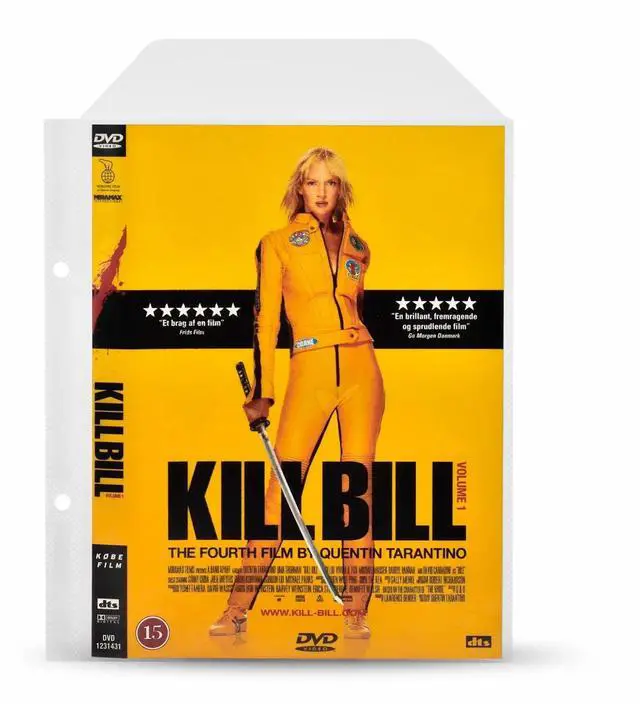 Main image of DJOIS by Tarifold - DVD Sleeves - DVD Storage & Protection - 120 Micron Orange Peel Polypropylene - 100 Unit Capacity - Space for Cover - Closing Flap - 2-Ring Binder Compatible - Made in Denmark