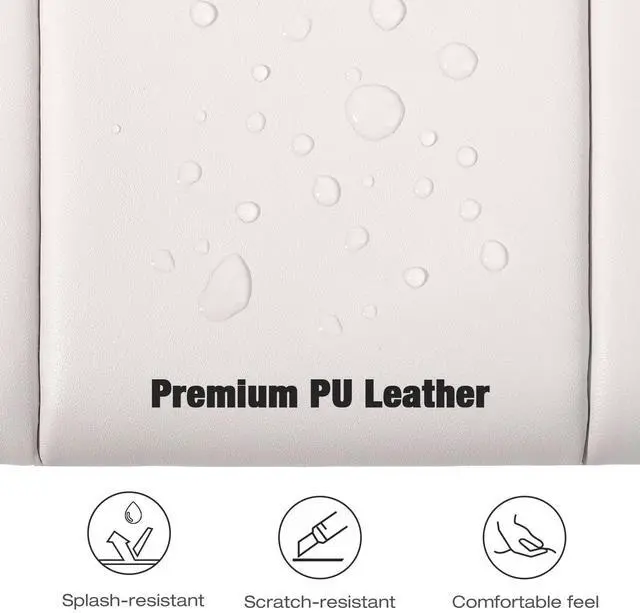 Alt view image 4 of 5 - MoKo 13.3-14 Inch Puffy Laptop Sleeve Fit with MacBook Air 13'' M3 2024/2020/2019, MacBook Pro 14'' M3 2024/2023, MacBook Pro 13" M2/M1, Built-in Elastic Band, PU Leather Carrying Case, Beige