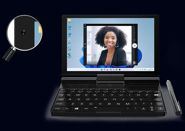 Alt view image 4 of 5 - GPD Pocket 3 Mini Laptop 8" Touch Screen Aluminum Shell UMPC Win 11 Home OS Core i3-1125G4 16GB/512GB (Amber Black)