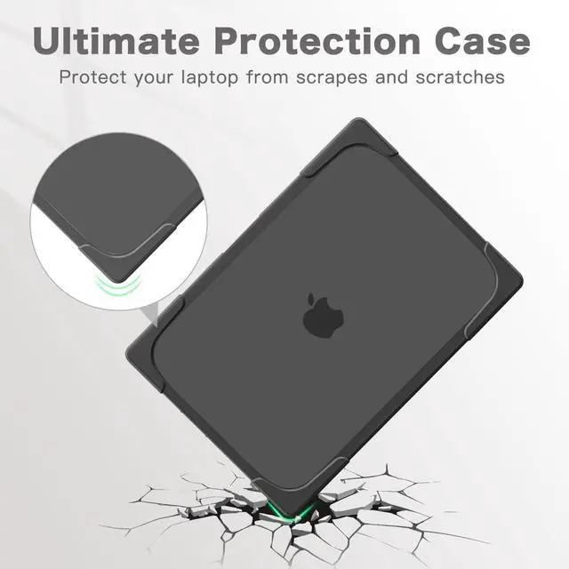 Alt view image 3 of 5 - MOSISO Compatible with MacBook Pro 14 inch Case 2025-2021 M5 M4 M3 M2 M1 A3434 A3112 A3185 A3401 A2918 A2992 A2779 A2442, Heavy Duty Shockproof Hard Shell with Fold Kickstand&Keyboard Cover, Black