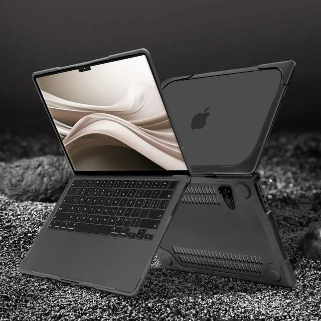 Alt view image 4 of 5 - MOSISO Compatible with MacBook Pro 14 inch Case 2025-2021 M5 M4 M3 M2 M1 A3434 A3112 A3185 A3401 A2918 A2992 A2779 A2442, Heavy Duty Shockproof Hard Shell with Fold Kickstand&Keyboard Cover, Black