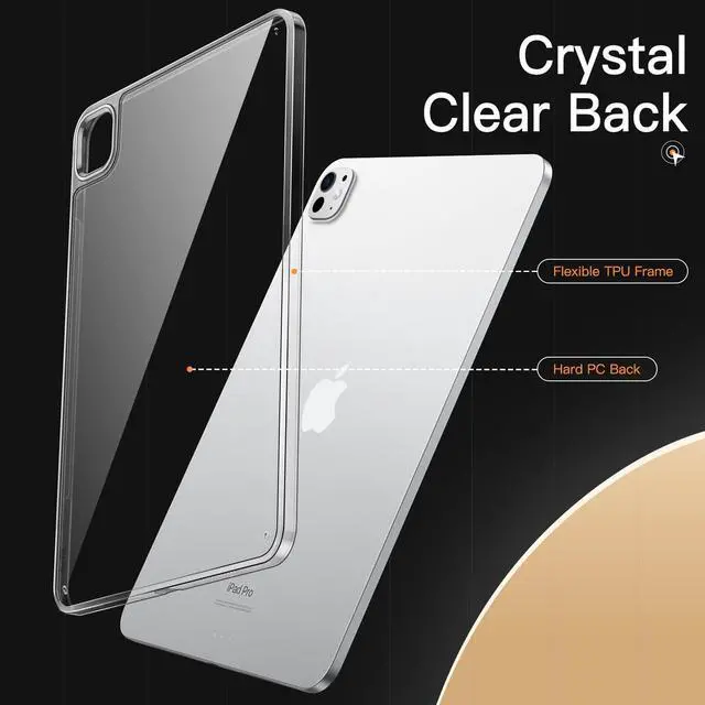 Alt view image 3 of 5 - JETech iPad Pro 11-Inch M4 (2024) Bumper Case and Privacy Screen Protector Bundle
