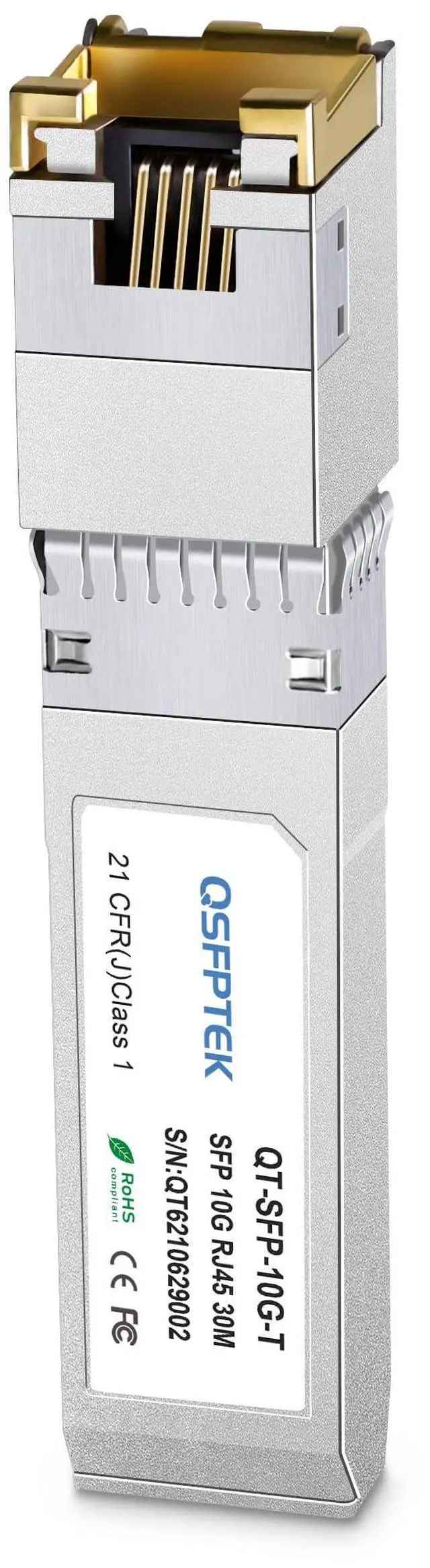 Main image of 10GBASE-T SFP+ to RJ45, RTL8261N Chip 10gagbit SFP Copper RJ45, Mini Gbic Network Transceiver Compatible with Juniper Networks SFPP-10G-T, Fortinet, and Other Open Switch