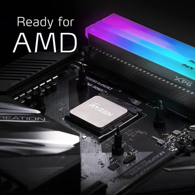 Alt view image 3 of 5 - XPG GAMMIX D45G RGB DDR4 3600MHz 32GB (2x16GB) 288-Pin SDRAM PC4-28800 Memory Kit (AX4U360016G18I-DCBKD45G)