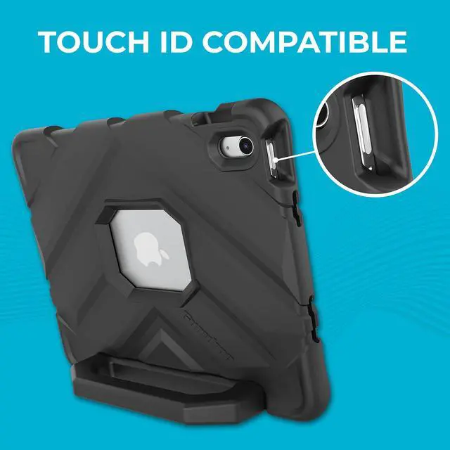 Alt view image 5 of 5 - Gumdrop FoamTech Case ONLY fits The Newest iPad 11th Generation (A16) & 10th Gen 10.9 inch Rugged Lightweight Shockproof & Drop Tested for Kids K-12 Students Teachers Classrooms & School Use - Black
