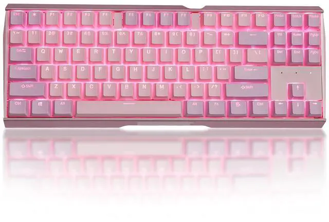 Alt view image 3 of 5 - Happy Balls Backlit Keycaps PBT Cherry MX Keycap Set Doubleshot OEM Profile for US Layout 61 68 75 84 87 96 98 104 108 MX Switches Mechanical Keyboard (Pink Purple Kit)