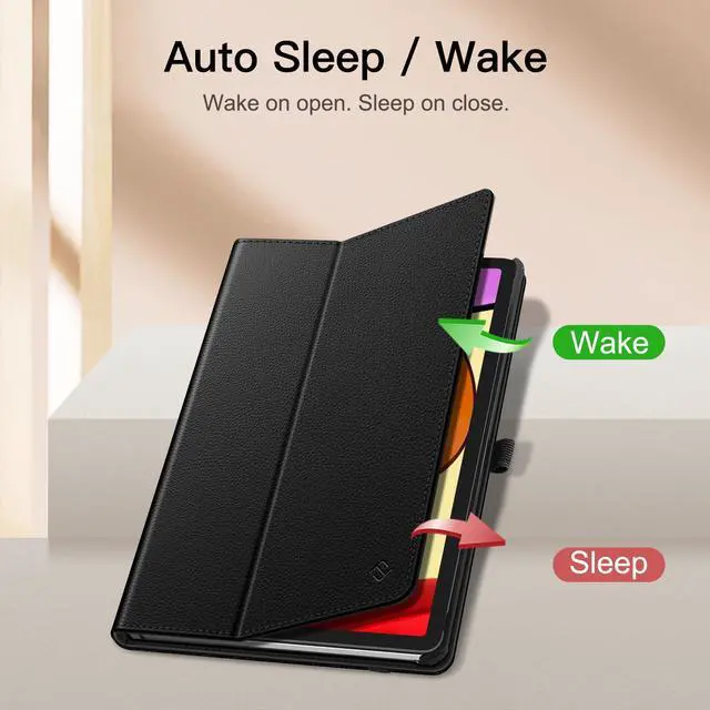 Alt view image 3 of 5 - Fintie Case for  Fire Max 11 (13th Generation, 2023 Release) - Premium Vegan Leather Slim Fit Folding Stand Case + [Tuatara] Rugged Unibody Hybrid Kickstand Cover, with Auto Sleep/Wake