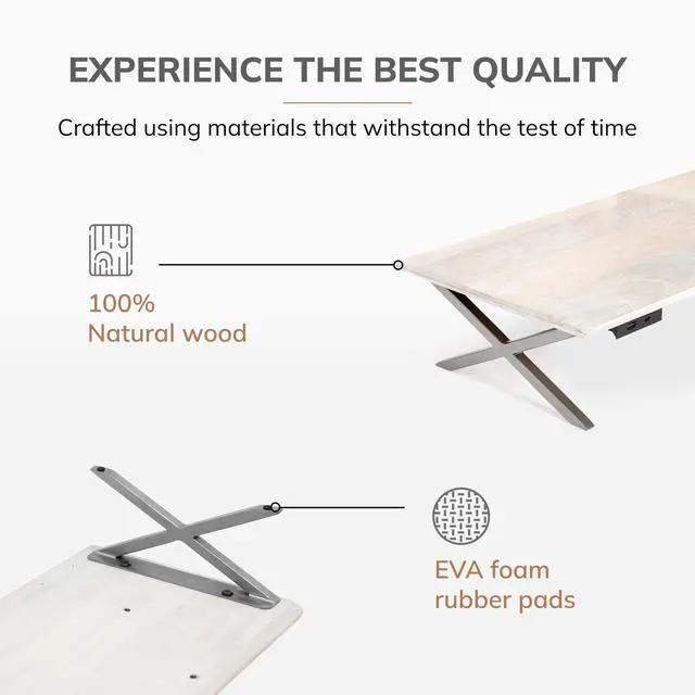 Alt view image 2 of 5 - Anji Mountain Monitor Stand - Desktop Organizer & Laptop Riser, Ergonomic Monitor Riser, Space-Saving Monitor Stand for Desk, Durable Construction, Easy Assembly, Ideal for Home & Office,White Wash