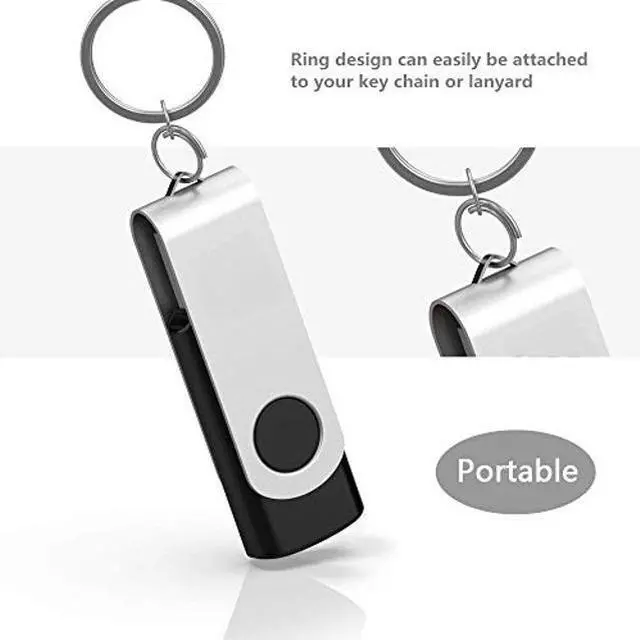 Alt view image 5 of 5 - Aiibe 64GB Flash Drive 10 Pack 64GB USB Flash Drives Bulk USB Drive Thumb Drive 64 GB USB 2.0 Memory Sticks Pen Drives Jump Drive (Black)