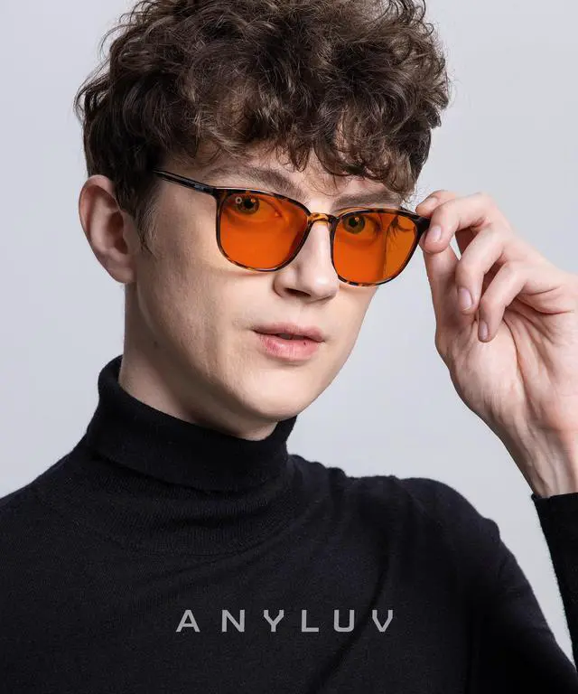 Alt view image 2 of 5 - ANYLUV Blue Light Glasses for Woman Men, Womens Blue Light Blocking Glasses Computer Glasses Anti Eyestrain & UV400
