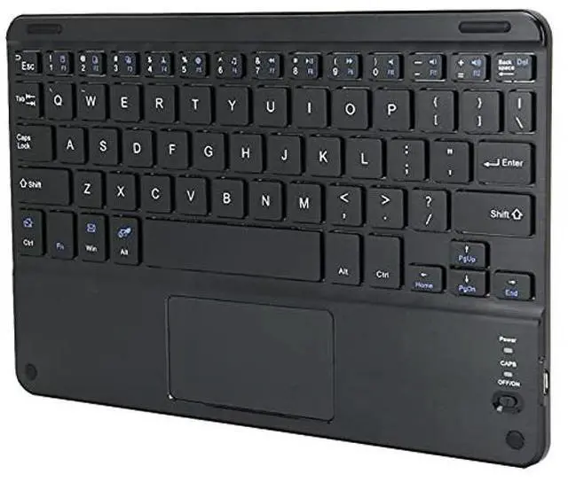 Alt view image 2 of 5 - ASHATA Keyboard,9 in Portable Slim Aluminium Alloy Keyboard with Touchpad,Protective Case,Large Battery,for Android,for,for ComputerPCTablet