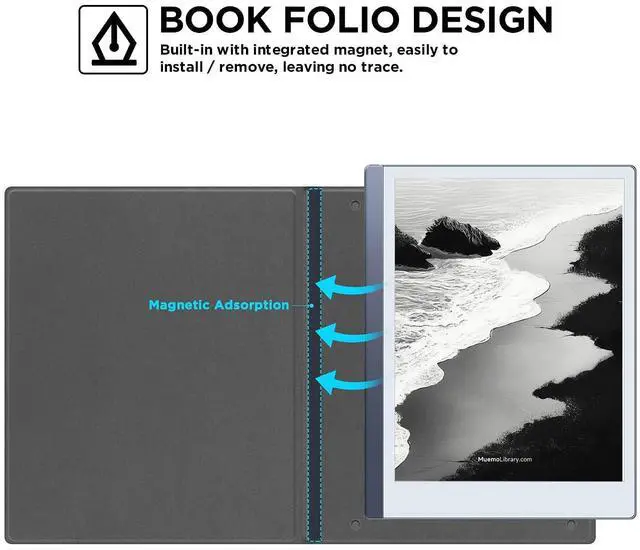 Alt view image 2 of 5 - Ayotu Case for Remarkable 2 Paper Tablet 10.3" 2020 Released, Folio Design with Bulit-in Magnet, Premium Fabric Cover, Only for Remarkable 2 (Exclusive Templates Provided)