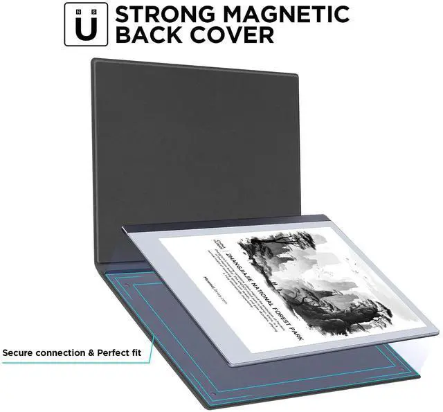 Alt view image 4 of 5 - Ayotu Case for Remarkable 2 Paper Tablet 10.3" 2020 Released, Folio Design with Bulit-in Magnet, Premium Fabric Cover, Only for Remarkable 2 (Exclusive Templates Provided)