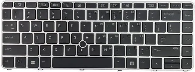 Main image of BestParts US Layout Laptop Keyboard Backlit Replacement for HP EliteBook 840 G3 840 G4 745 G3 G4 Fit P/N 901042-001 919877-001 903008-001 836308-001 6037B0126901