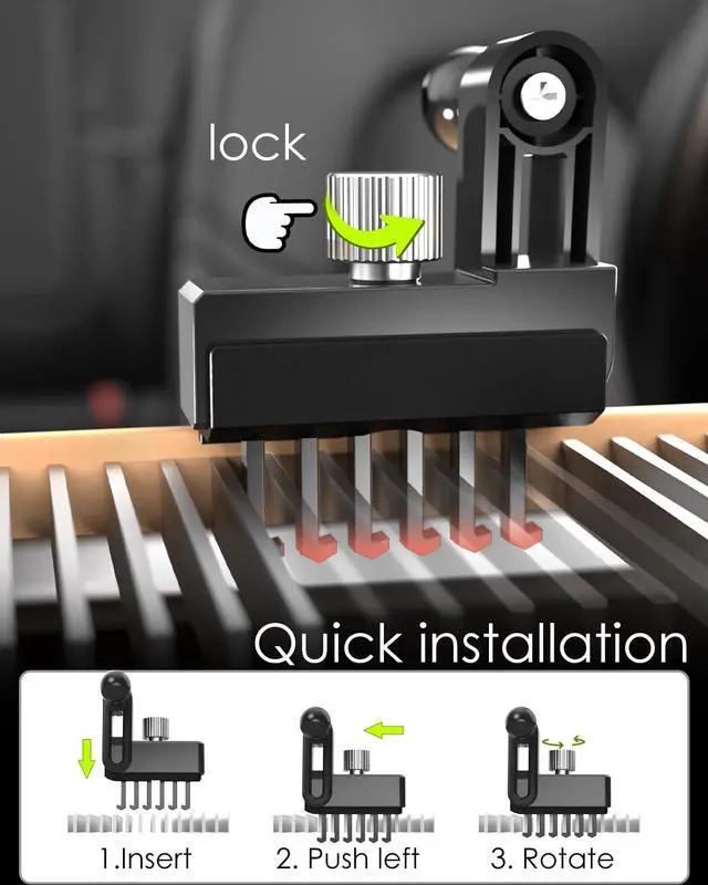 Alt view image 5 of 5 - Charchendo Car Game Consoles Mount for Tesla Model Y/3, Air Vent Holder for Switch Tablet Phone with Anti-Drop Shake Road Trip Essentials Compatible with Switch, iPad 12.9, Phones More Devices 4-13''