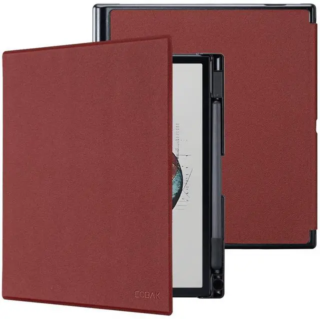 Main image of CoBak Case for 10.3" Boox Note Air 4 C (2024 Released)/Note Air 3 C Tablet ePaper(2023 Released) - New Lightweight PU and Hard Back Shell Cover with Built-in Pen Holder, Auto Sleep-Wake, Deep Red