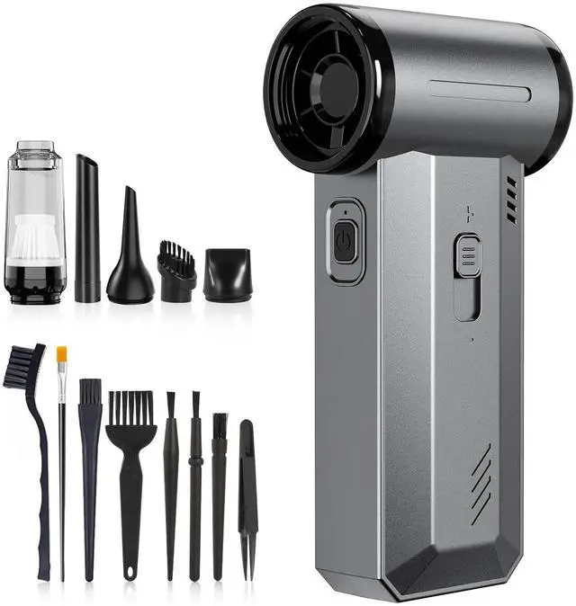 Main image of COSANO 4 in 1 Air Blower & Vacuum, Cordless Compressed Air Duster, 130,000 RPM Electric Air Duster, Stepless Speed Regulation Rechargeable Air Duster, Computer Vacuum Cleaner for PC, Keyboards, Cars