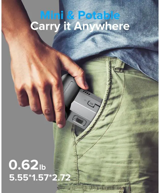 Alt view image 3 of 5 - COSANO 4 in 1 Air Blower & Vacuum, Cordless Compressed Air Duster, 130,000 RPM Electric Air Duster, Stepless Speed Regulation Rechargeable Air Duster, Computer Vacuum Cleaner for PC, Keyboards, Cars