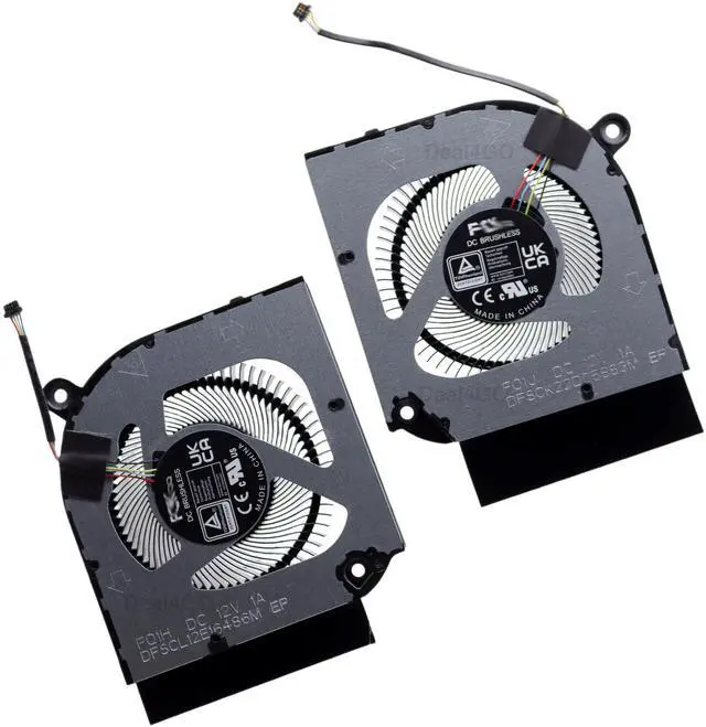 Alt view image 5 of 5 - Deal4GO CPU GPU Graphics Cooling Fan kit Replacement for Acer Nitro AN16-41 AN17-41 AN17-51 AN16-51 PHN16-71 PHN18-71 AN17-41-R6L9 AN16-41-R148
