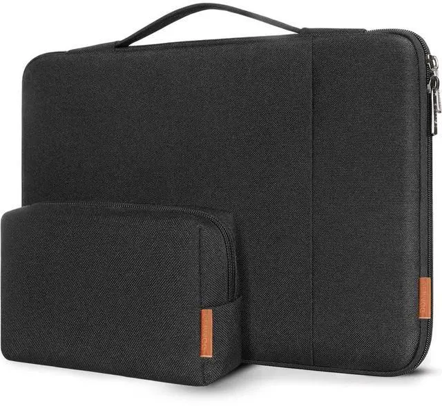 Main image of DOMISO Laptop Case Laptop Sleeve Cover for 16 inch MacBook Pro M4/M3/M2/M1 Pro/Max A3403 A3186 A2991 A2780 A2485 A2141,Compatible with 15.6 inch HP Lenovo Dell XPS 16 with Small Case, Black