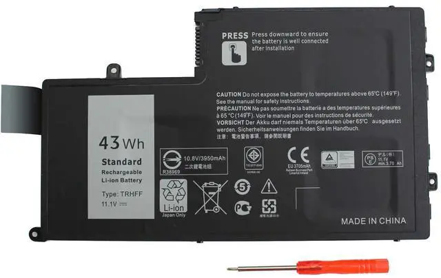 Main image of TRHFF P39F P49G Notebook Battery for Dell Inspiron 14 15 5000 15-5547 5547 5548 5545 5542 5447 5445 5448 DFVYN P39F 58DP4 VVMKC Latitude 14 3450 15 3550 0PD19 1V2F6 1WWHW 5MD4V P51G Laptop