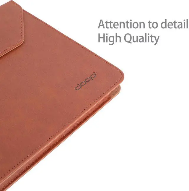 Alt view image 4 of 5 - doqo Leather Cover Bag with Pencil Holder for iPad Pro 10.9 Keyboard Case - Handmade & Fair Trade, Keyboard case Cover Bag