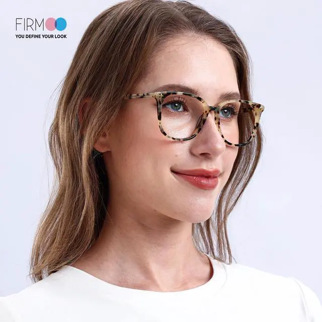 Alt view image 3 of 5 - Firmoo Blue Light Glasses for Women, Stylish Lightweight Metal Blue Light Blocking Glasses for Computer, TV,Pattern,Judy162