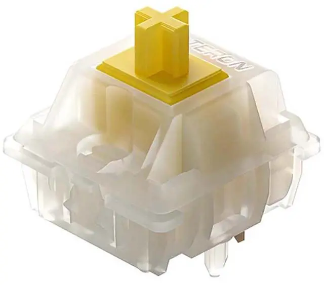 Alt view image 4 of 5 - kutethy GATERON Milky Yellow Pro Keyboard Switches, Pre-lubed Linear 5 pin for All MX Mechanical Keyboard (90PCS)