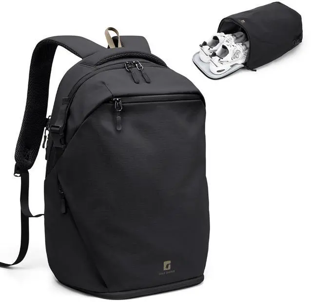 Main image of GOLF SUPAGS Basic Multipurpose Casual Backpack Laptop Compartment Water Resistant for Travel Hiking Sport Work Daypack Bag (Black)