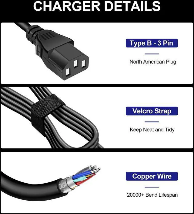 Alt view image 5 of 5 - 240W 6.0x3.7mm Laptop Charger Compatible with ASUS ROG Zephyrus G14 G15 G16 M16 S15 S17 ROG Strix G15 G513IE G17 TUF A15 F15 A17 FX707 FX707ZM