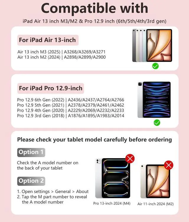 Alt view image 2 of 5 - Harvopu for iPad Air 13 inch & Pro 12.9 Case with Keyboard - Multi-Touch Trackpad, 7 Colors Backlit, Detachable Folio Keyboard Cover for iPad Pro 12.9 (6th, 5th, 4th, 3rd gen), Air 13 M3/ M2 (Pink)