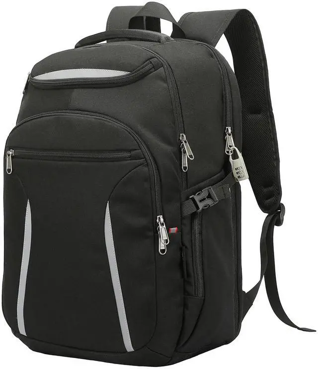 Main image of HANXIUCAO Large Laptop Backpack with USB Charging Port, Anti-Theft Water Resistant Business Travel Backpack Computer Bag Fits 17" Laptop & College Essentials