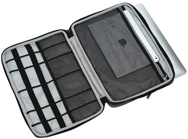 Alt view image 4 of 5 - iCozzier 13-13.3 Inch Handle Electronic Accessories Strap Laptop Sleeve Case Bag Protective Bag for 13" MacBook Air/MacBook Pro/Pro Retina Cover-Black