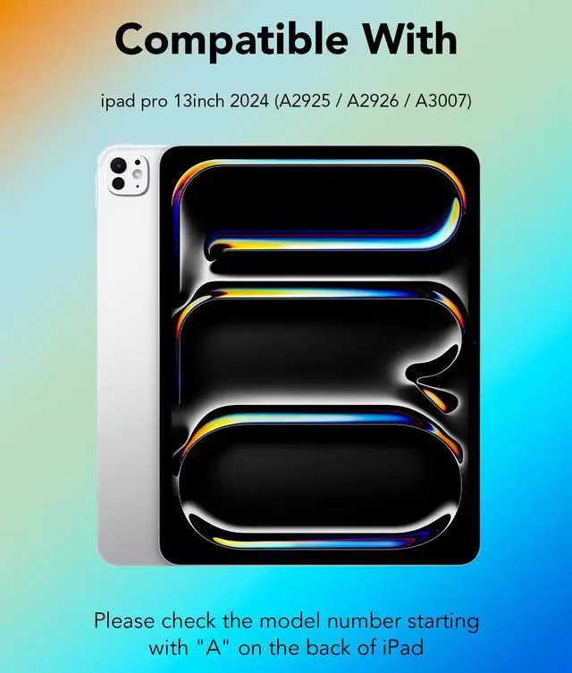 Alt view image 2 of 5 - KARTICE Transparent 360 Keyboard Case with Wireless Keyboard for iPad Pro 13 2024 13 inch, Multi-Touch Trackpad, 7 Color Backlight, 360deg Rotating Stand with Pencil Holder for iPad Pro 13