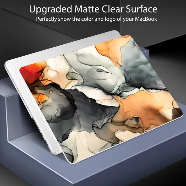 Alt view image 3 of 5 - Lepeoac for MacBook Pro 14 Inch 2024 2023 2022 2021 Release M4 A3112 A3401 A3185 M3 A2918 A2992 M2 A2779 M1 A2442 Pro/Max Chip, Plastic Hard Shell Case with Keyboard Cover, Technique Texture