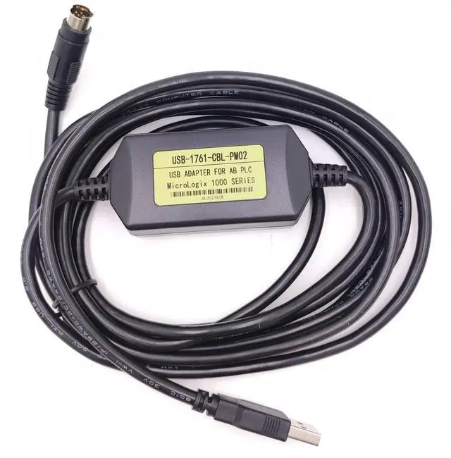 Main image of LITKEQ USB-1761-CBL-PM02 USB Programming Cable for AB Micrologix 1000 1100 1200 1400 1500 Series