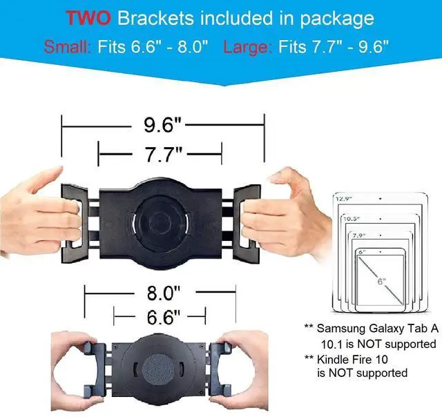 Alt view image 4 of 5 - MAX SMART Tablet Hand Grip Holder & Stand for Tablet Drawing, Reading, Working, Writing, Free Angles, Hanging on Wall - Upgraded