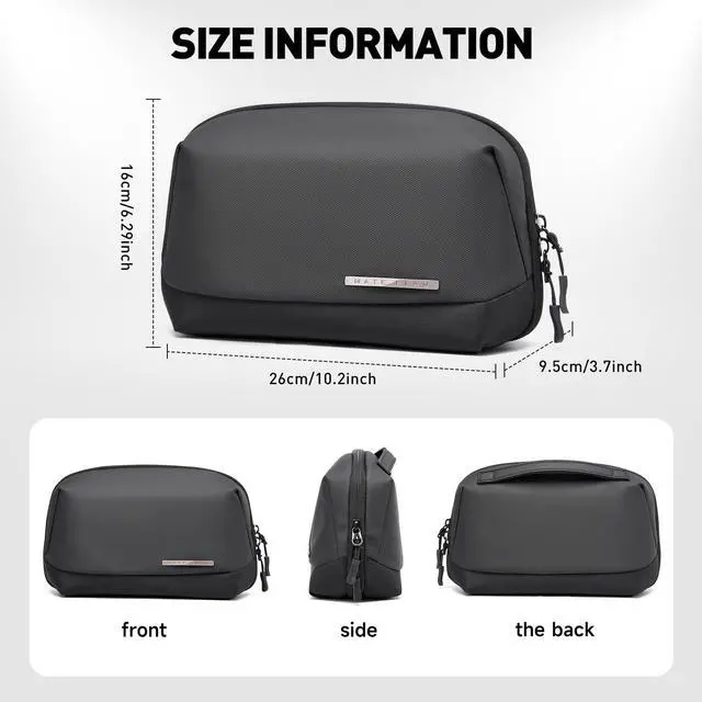 Alt view image 5 of 5 - MATE ELAN Travel Vintage Leather Backpack + Waterproof Toiletry Bag for the Modern Adventurer