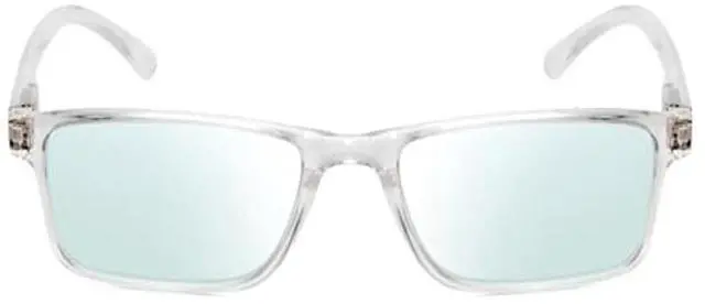 Alt view image 2 of 4 - Medspex L2007 Photochromic Transition Glasses Clear Crystal/Blue Therapeutic Color Therapy Light Sensitivity Indoor Outdoor