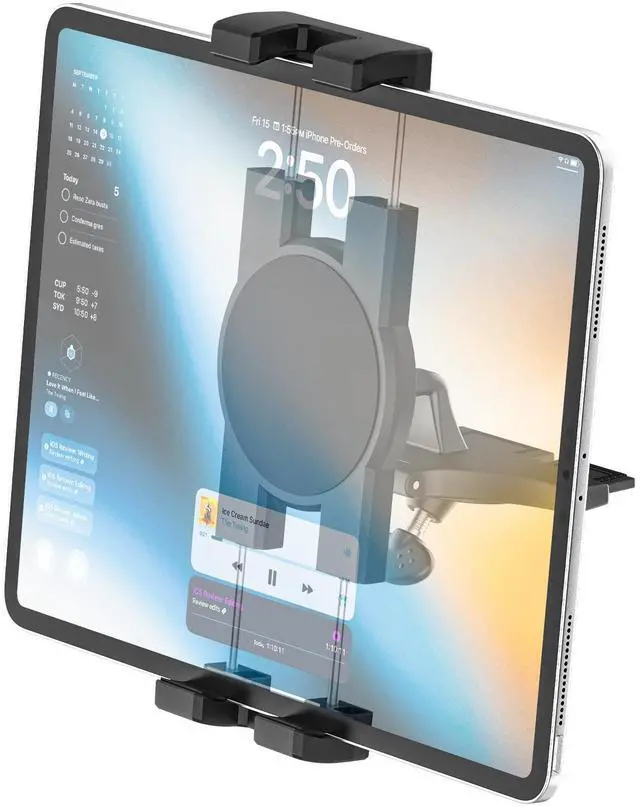 Main image of Phichy Car CD Slot Tablet Mount Holder for 4.7"-13" Phone & iPad Ultra Sturdy CD Player Car Tablet Holder Stand with 360deg Rotation, Compatible with iPad Pro/Air/Mini, Galaxy Tabs, iPhone, Tablets