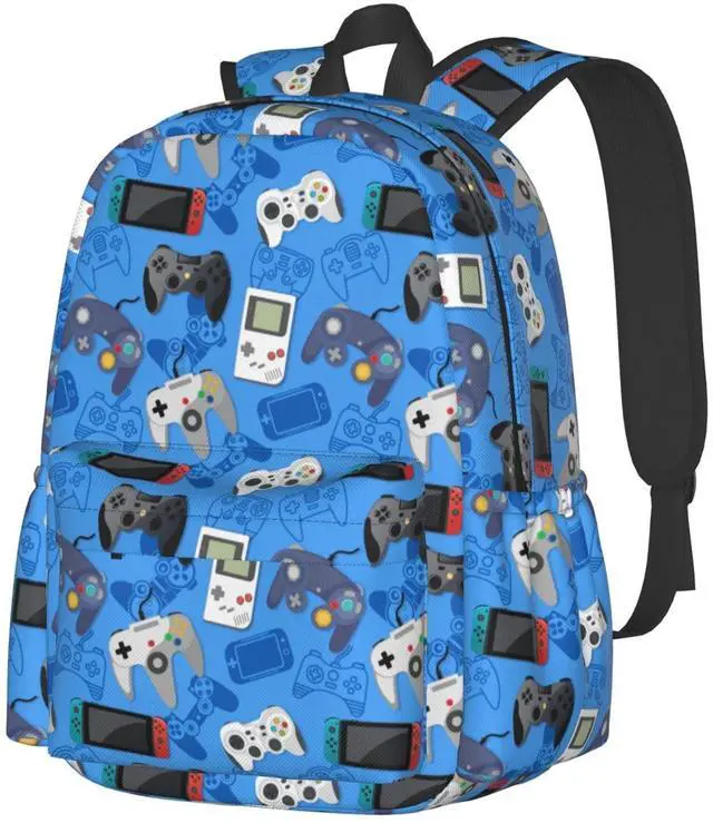 Main image of Gaming Backpack 17 Inch Video Game Casual Daypack Lightweight Kids School Backpack Campus Bag for Boys Girls Back to School