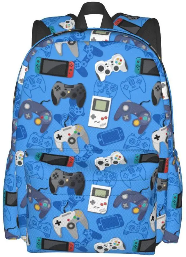 Alt view image 2 of 5 - Gaming Backpack 17 Inch Video Game Casual Daypack Lightweight Kids School Backpack Campus Bag for Boys Girls Back to School