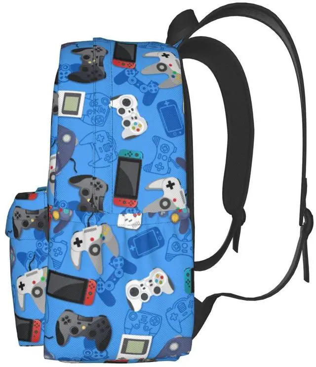 Alt view image 3 of 5 - Gaming Backpack 17 Inch Video Game Casual Daypack Lightweight Kids School Backpack Campus Bag for Boys Girls Back to School