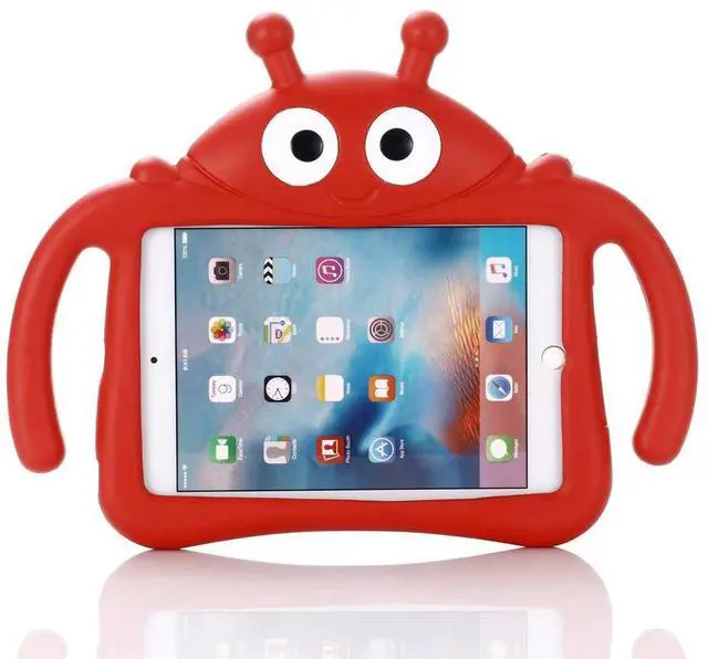 Alt view image 4 of 5 - Tading Kids Case for Apple iPad Mini 5/4/3/2/1 7.9 inch Only, Kids Proof Lightweight EVA Foam Stand Cover NOT for Mini 6 Nor 7 - Ladybug, Red