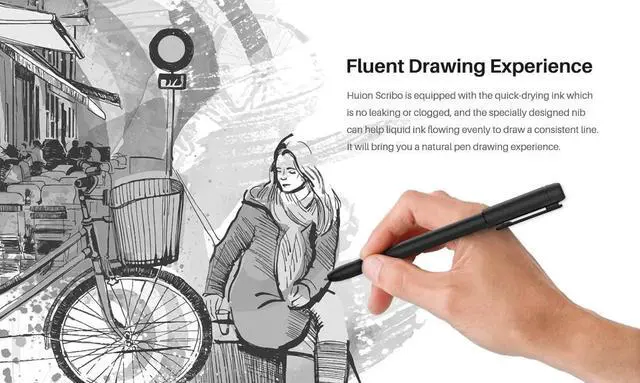 Alt view image 3 of 5 - Digital Neutral Battery-Free Pen for Huion Scribo PW310 8192 Levels for HS611/HS64/HS610/Q620M/H610PRO V2/Kamvas Pro 20