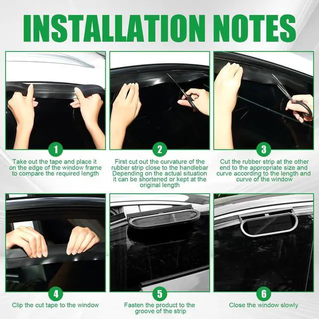 Alt view image 5 of 5 - Tujoe 2 Pack Solar Powered Car Exhaust Fan 3 Fans Car Window Air Vent Radiator Solar Energy Cooling Vent Exhaust for General Types(Solar & USB Cable 3 Fans,Black)