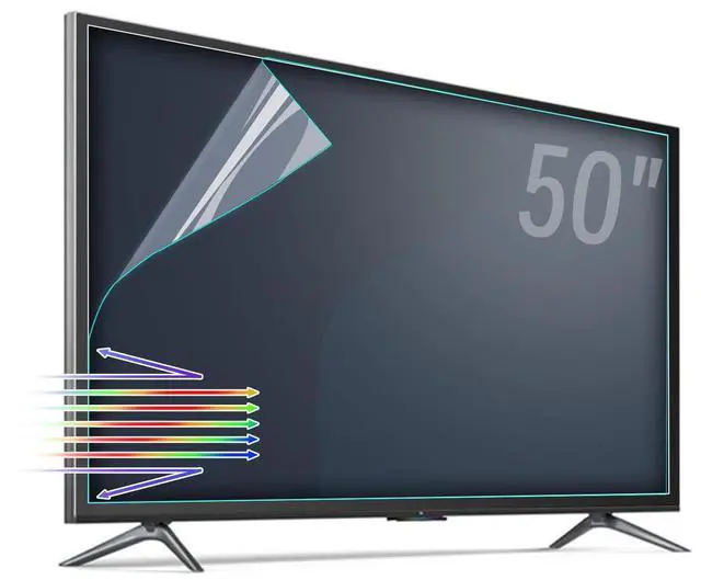 Main image of TYRHMY Anti Glare Film for TV 50 inch,Anti Blue Light Relieve Eye Strain and Reduce TV Screen Glare,50 inch Glare Film,50 inch TV Screen Protector Film Outdoor